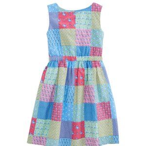 Vineyard Vines Patchwork Sleeveless Girls Dress sz 10